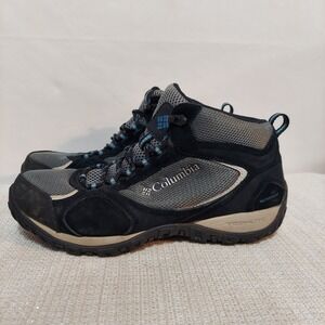 COLUMBIA‎ MEN'S Black & Gray Trail Hiking Shoes YM5380-030 Size 10 M